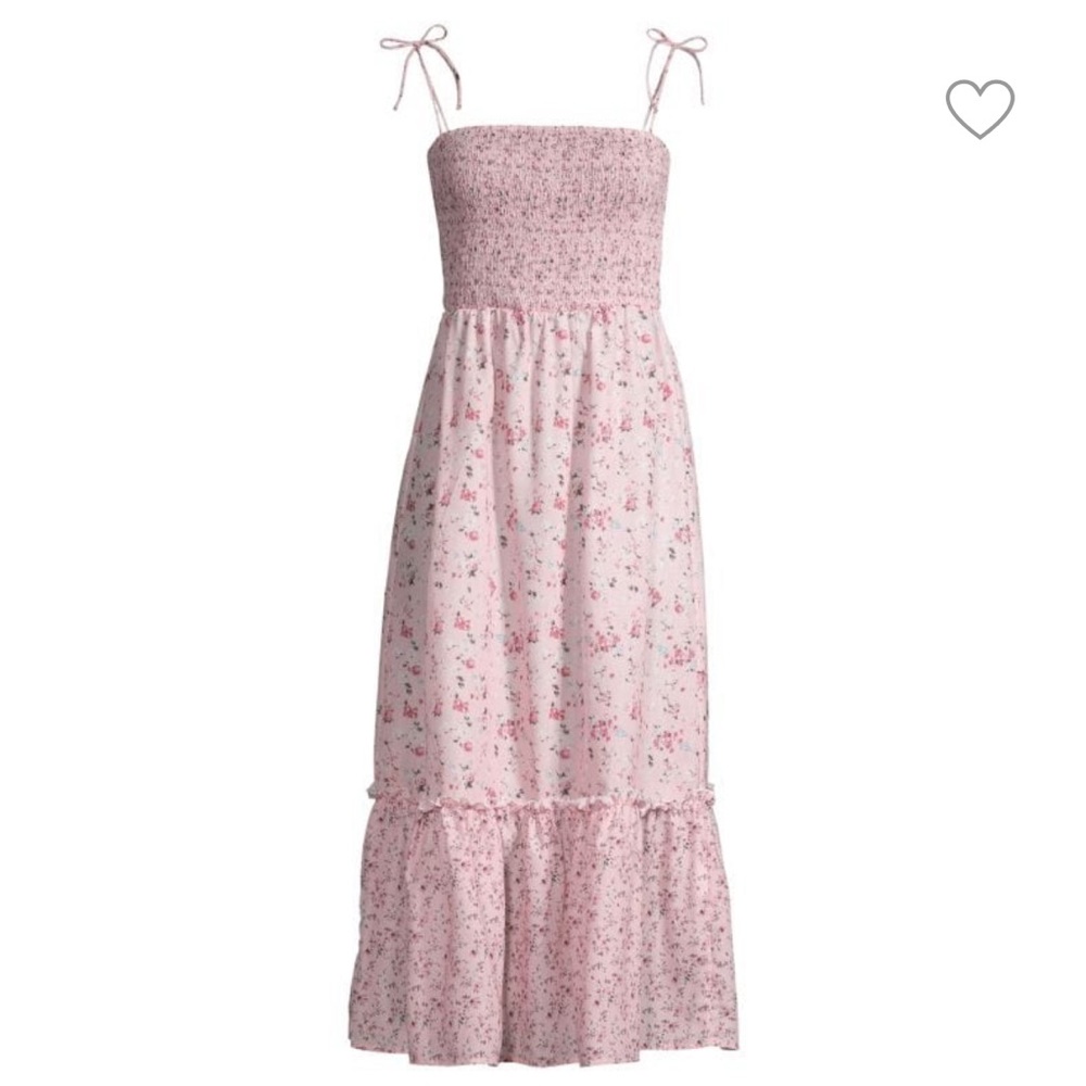 Floral-Print Smocked Sundress